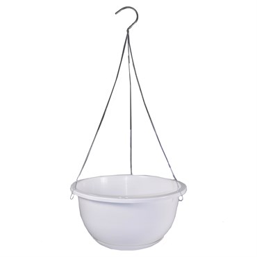 Belden Plastics 10in Classic Textured Hanging Basket W/Wire Hanger ...