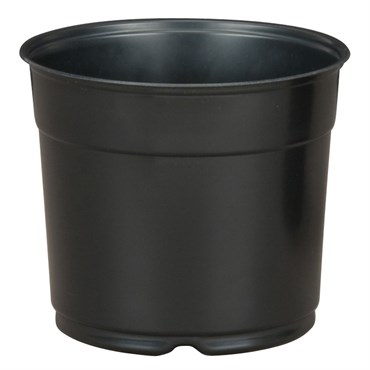 Dillen 5In Round Offset Print Option Azalea Traditional Pot - Black ...