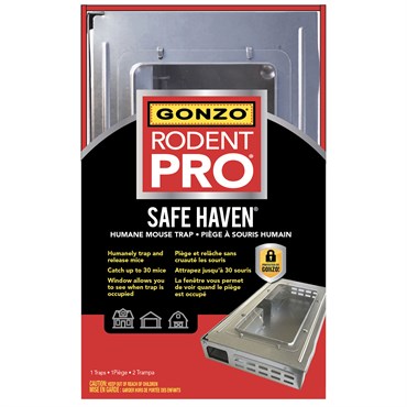 GONZO®RodentPro® SafeHaven® Live Multi-Catch Mouse Trap