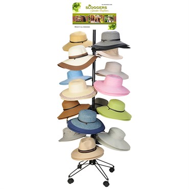 Sloggers Women's Braided Sun Hat with Wind Lanyard UPF 50+ Maximum