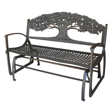 Wrought iron glider discount bench