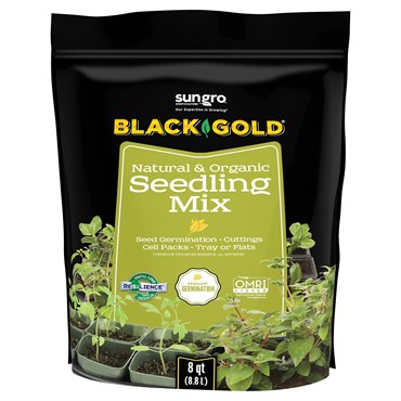 SUNGRO BLACK GOLD SEEDLING MIX 8 QUART 8 BAGS PER CASE | BFG Supply